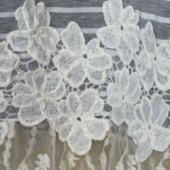 Umgee Sleeveless Stripes Lace Tunic - Women’s US L - Picture 7 of 12